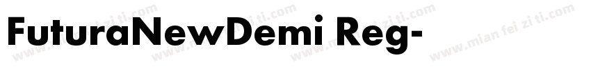 FuturaNewDemi Reg字体转换